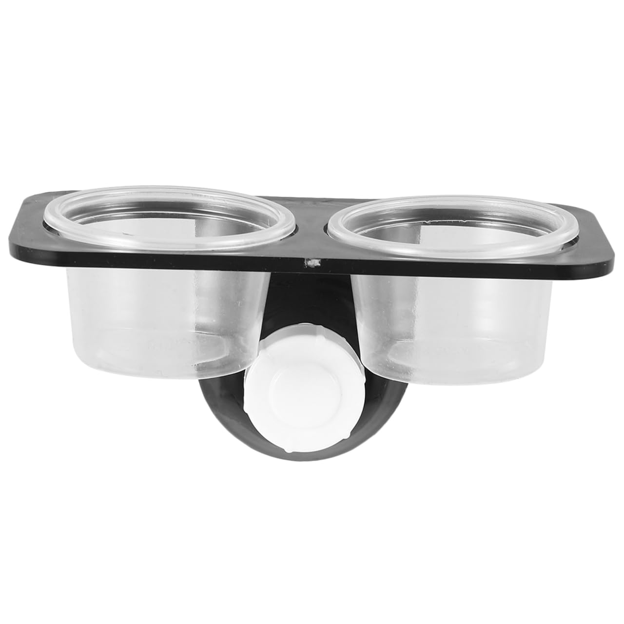 POPETPOP 3 Pcs Reptile Double Dish with Suction Cup, Gecko Feeding Bowl, Crested Gecko Food Dish, Lizard Feeding Ledge Bowls, To